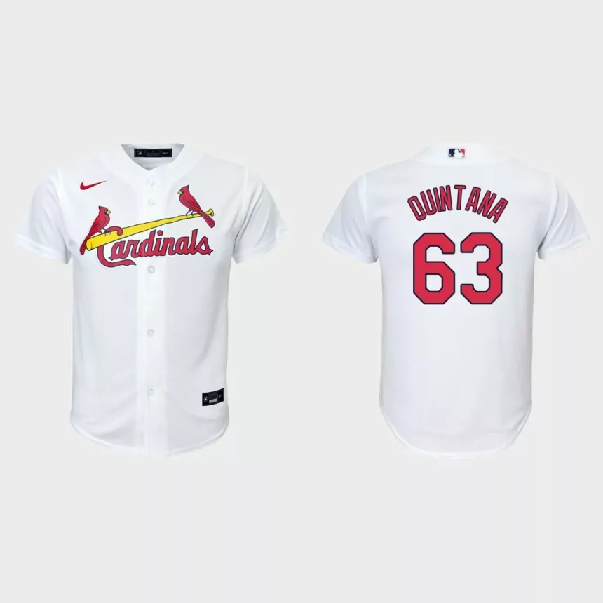 Youth St. Louis Cardinals Jose Quintana White Replica Home Jersey