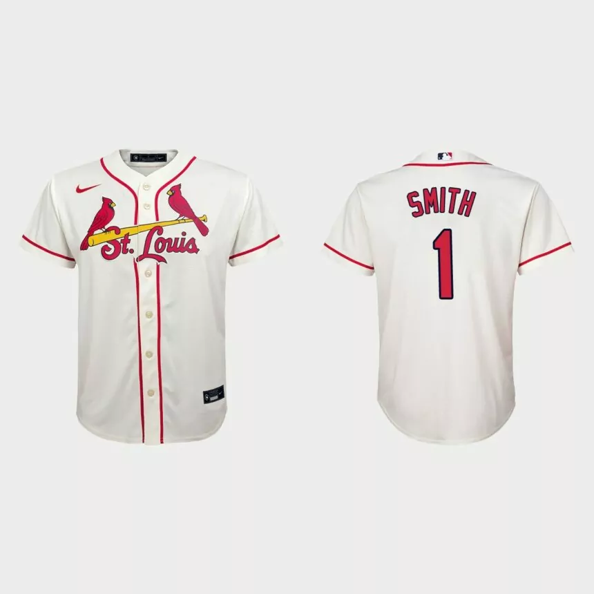 Youth St. Louis Cardinals Ozzie Smith Cream Replica Jersey