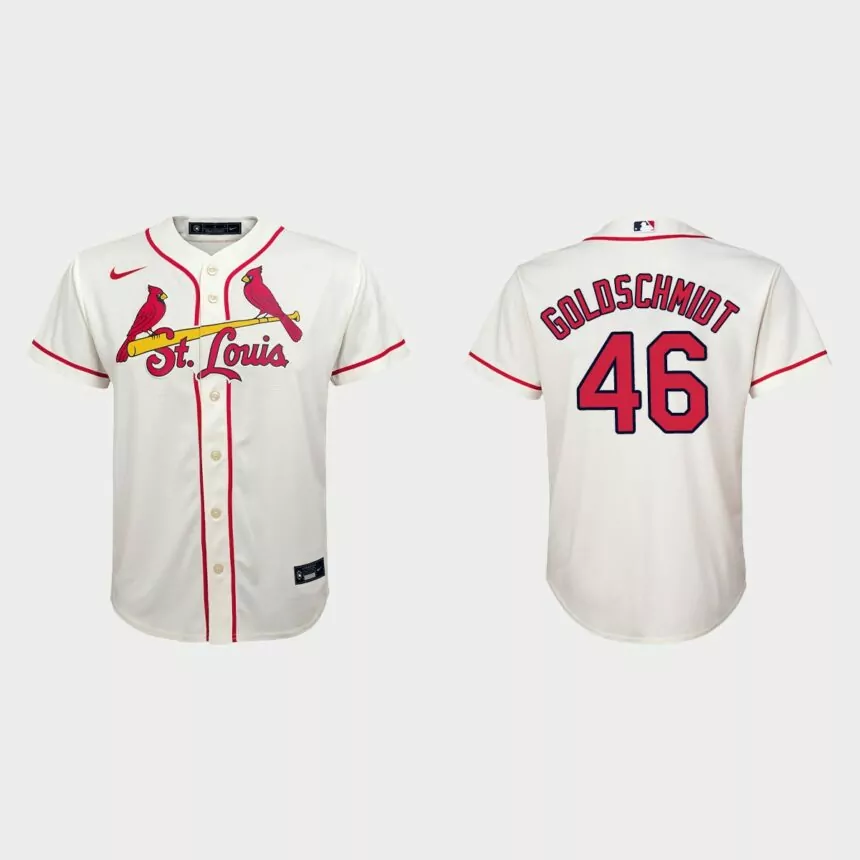 Youth St. Louis Cardinals Paul Goldschmidt Cream Replica Jersey