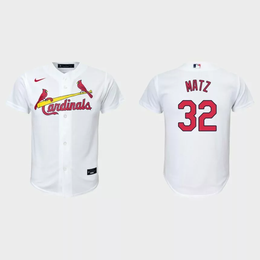 Youth St. Louis Cardinals Steven Matz White Replica Home Jersey