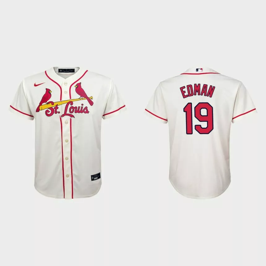 Youth St. Louis Cardinals Tommy Edman Cream Replica Jersey