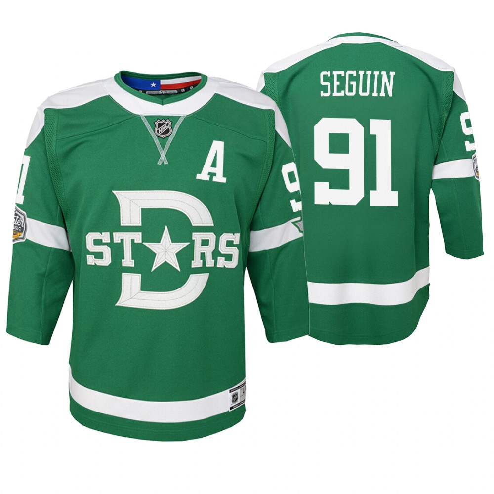 Youth Stars #91 Tyler Seguin 2020 Winter Classic Jersey - Green