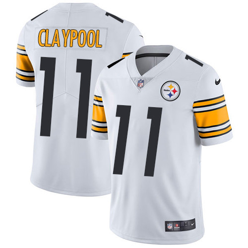 Youth Steelers #11 Chase Claypool White Jersey