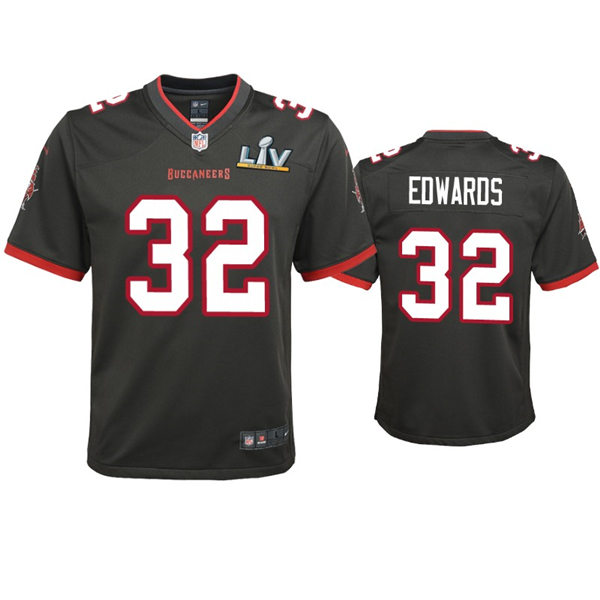 Youth Tampa Bay Buccaneers #32 Mike Edwards Nike Pewter Alternate Limited Jersey