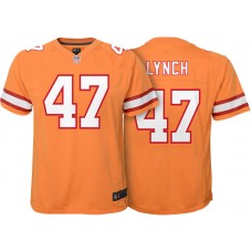Youth Tampa Bay Buccaneers #47 John Lynch Orange Retired Game Jersey