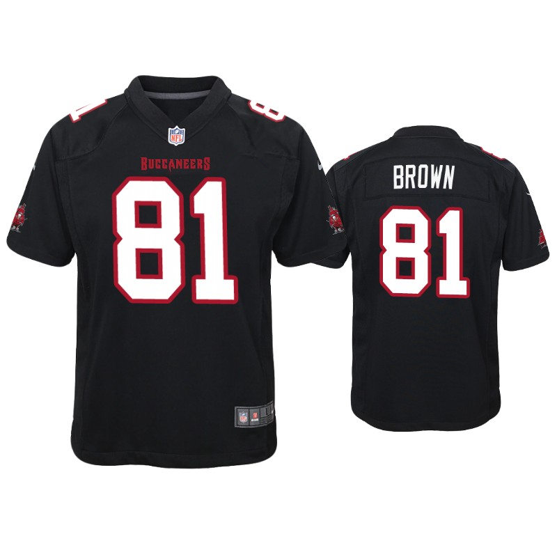 Youth Tampa Bay Buccaneers #81 Antonio Brown Nike Black Fashion Jersey