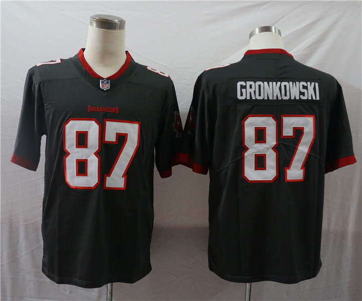 Youth Tampa Bay Buccaneers #87 Rob Gronkowski Nike Pewter Game Jersey