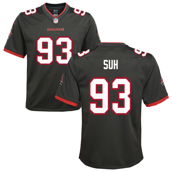 Youth Tampa Bay Buccaneers #93 Ndamukong Suh Nike Pewter Alternate Limited Jersey
