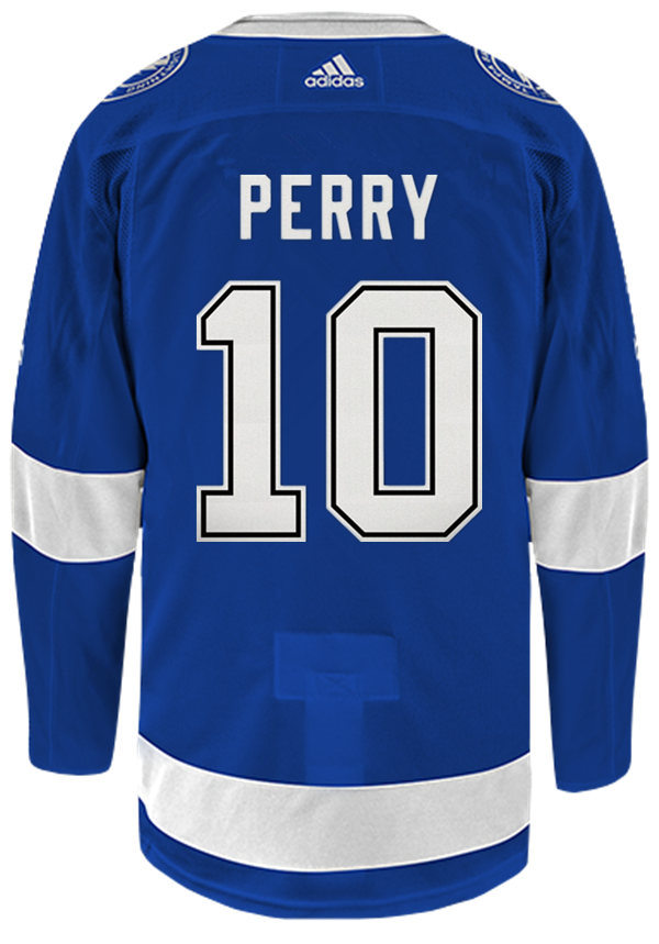 Youth Tampa Bay Lightning #10 Corey Perry adidas Home Blue Jersey Stitched