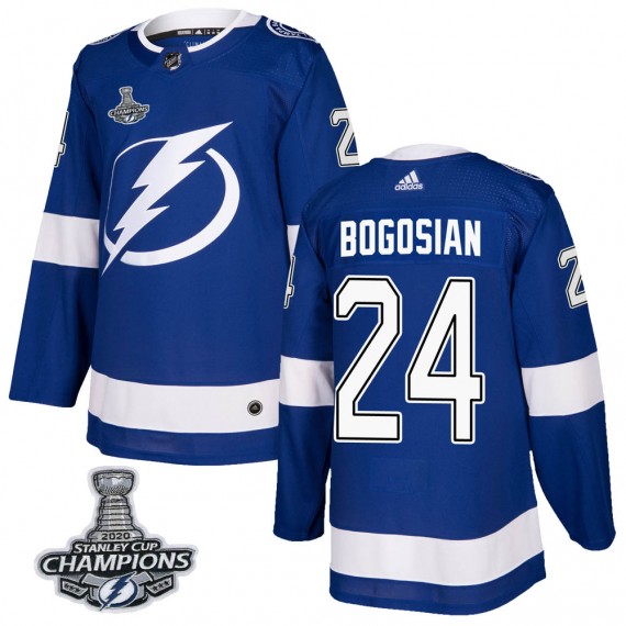 Youth Tampa Bay Lightning #24 Zach Bogosian adidas Home Blue Jersey Stitched