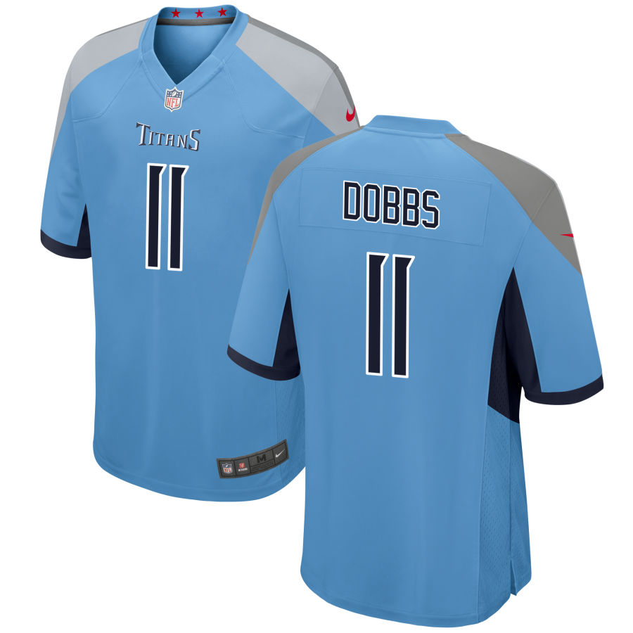 Youth Tennessee Titans #11 Joshua Dobbs Nike Light Blue Alternate Limited Jersey