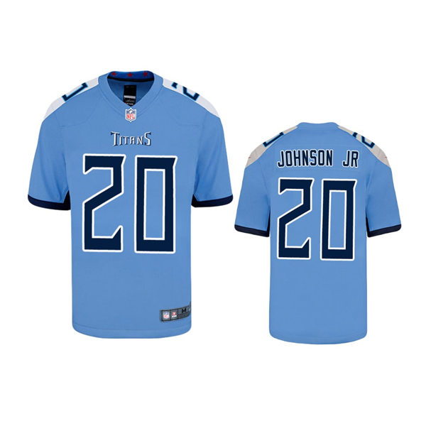 Youth Tennessee Titans #20 Lonnie Johnson Jr. Nike Light Blue Alternate Limited Jersey