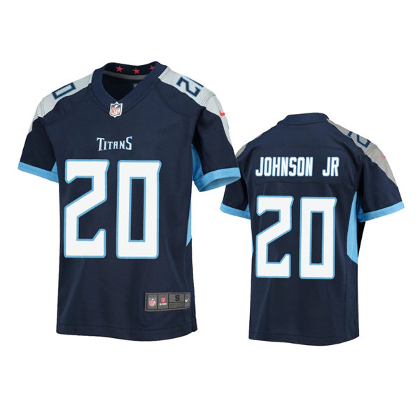Youth Tennessee Titans #20 Lonnie Johnson Jr. Nike Navy Limited Jersey