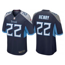 Youth Tennessee Titans #22 Derrick Henry Navy 2018 Game Jersey