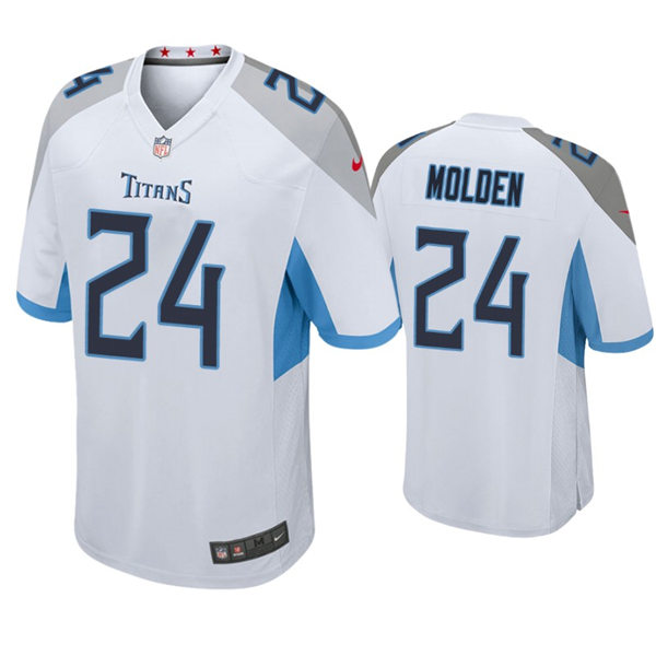 Youth Tennessee Titans #24 Elijah Molden Nike White Limited Jersey