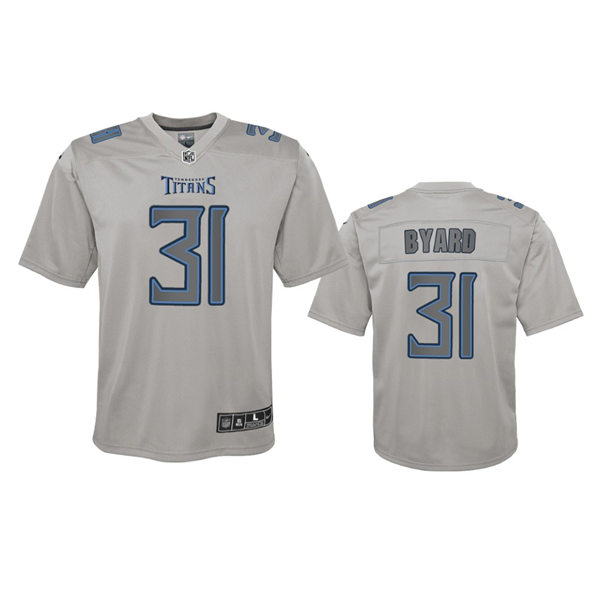 Youth Tennessee Titans #31 Kevin Byard Gray Atmosphere Fashion Game Jersey