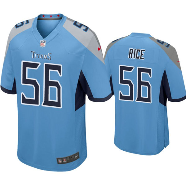 Youth Tennessee Titans #56 Monty Rice Nike Light Blue Alternate Limited Jersey