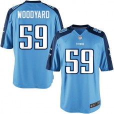 Youth Tennessee Titans #59 Wesley Woodyard Team Color Game Jersey