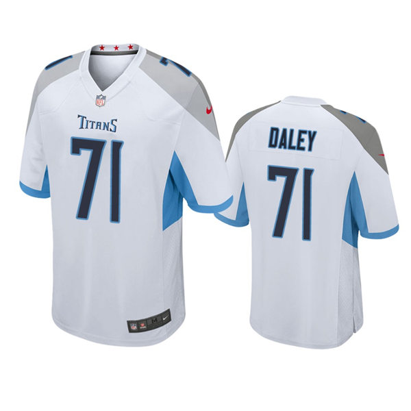 Youth Tennessee Titans #71 Dennis Daley Nike White Limited Jersey