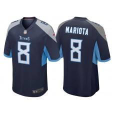 Youth Tennessee Titans #8 Marcus Mariota Navy 2018 Game Jersey