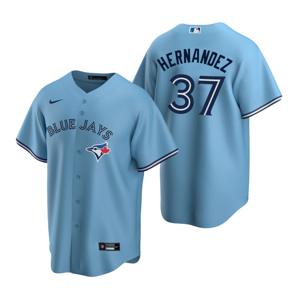 Youth Toronto Blue Jays #37 Teoscar Hernandez Nike Powder Blue Alternate Cool Base Jersey