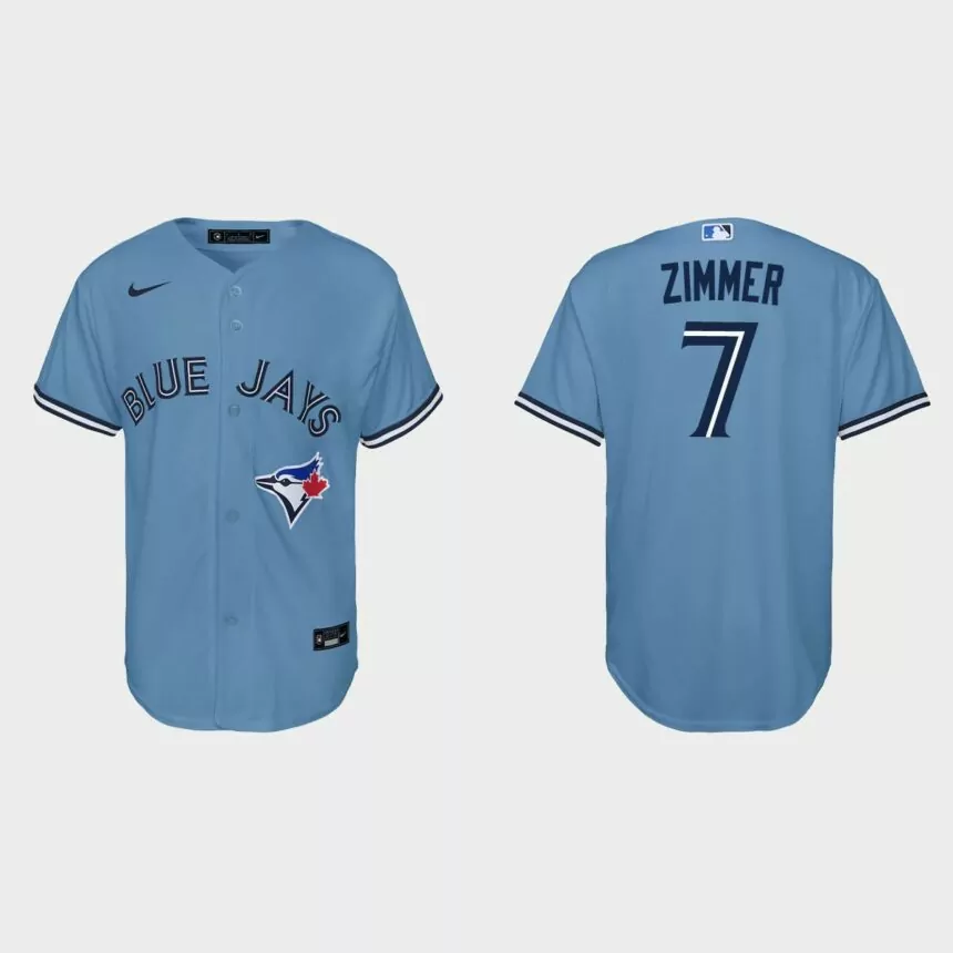 Youth Toronto Blue Jays Bradley Zimmer White Replica Jersey