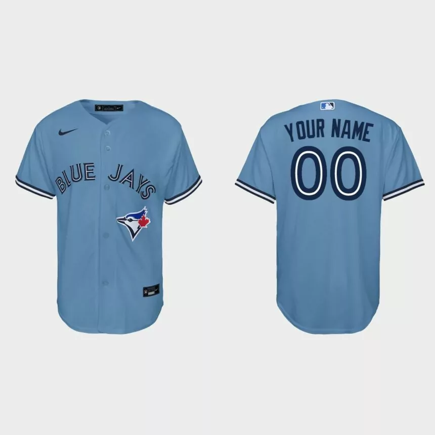 Youth Toronto Blue Jays Custom White Replica Jersey