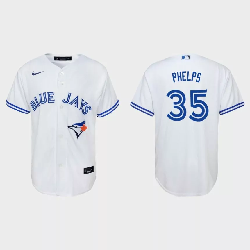 Youth Toronto Blue Jays David Phelps White Replica Home Jersey