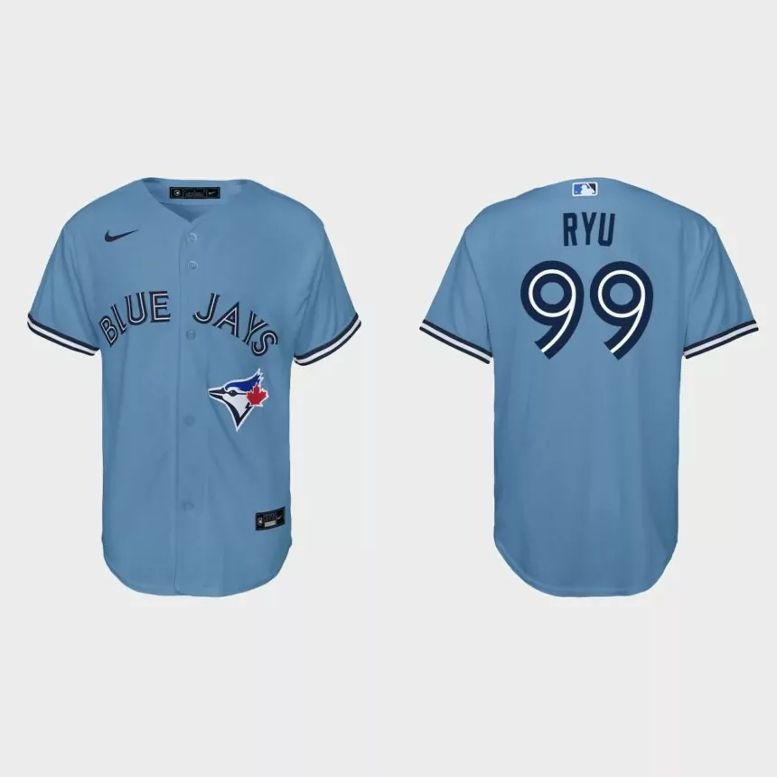 Youth Toronto Blue Jays Hyun-Jin Ryu White Replica Jersey