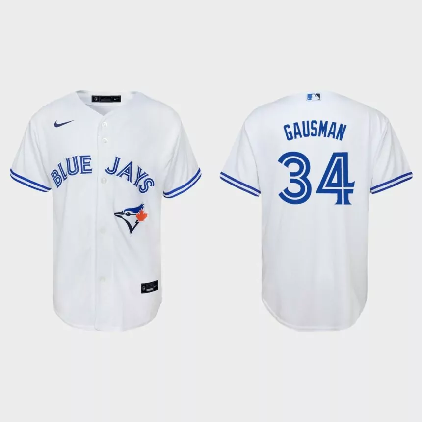 Youth Toronto Blue Jays Kevin Gausman White Replica Home Jersey