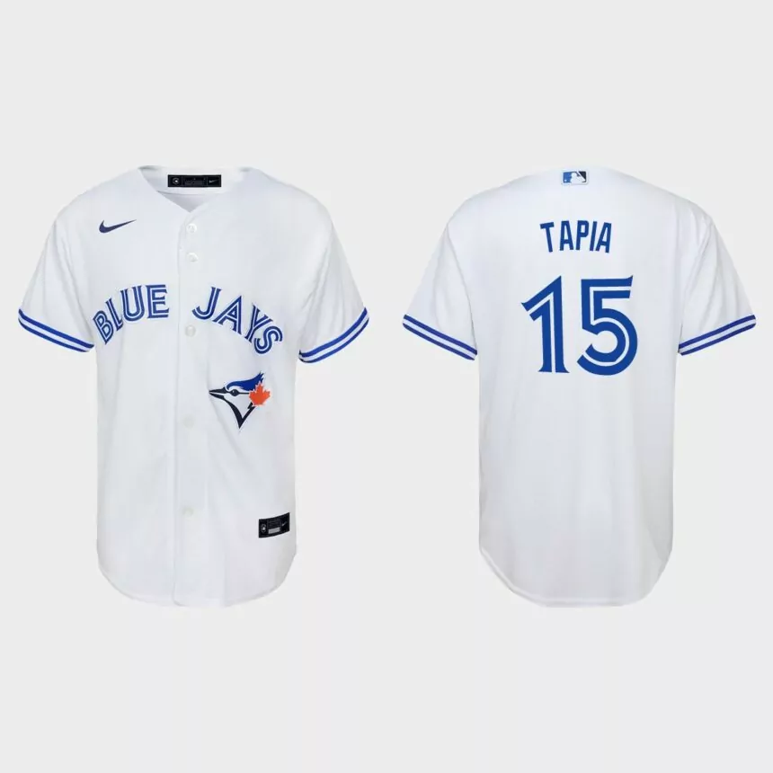 Youth Toronto Blue Jays Raimel Tapia White Replica Home Jersey