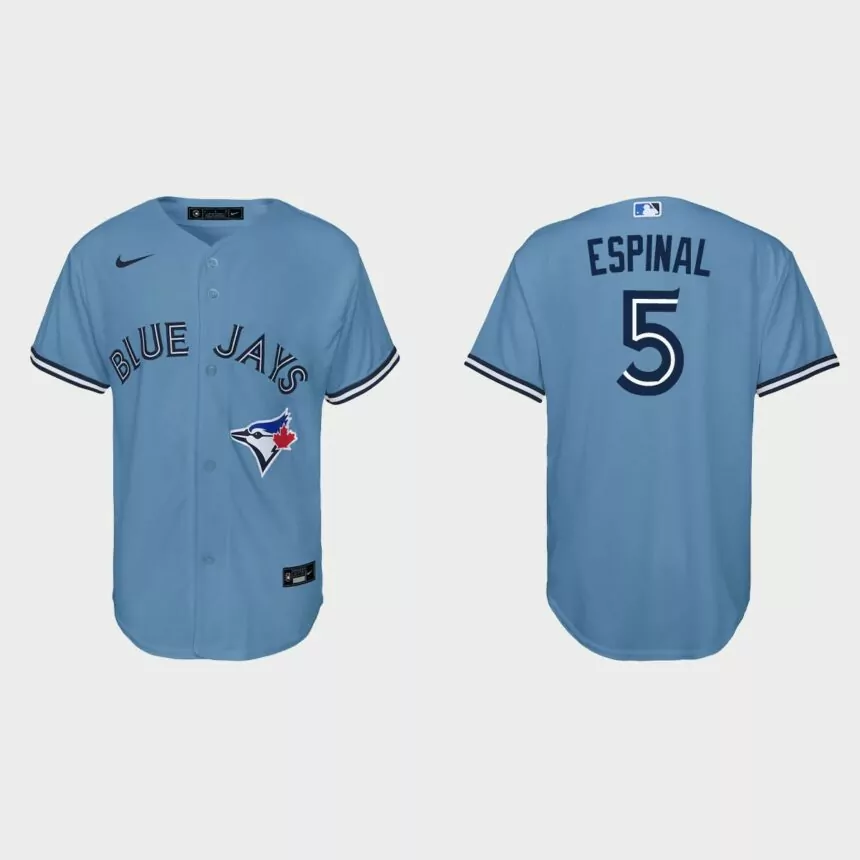 Youth Toronto Blue Jays Santiago Espinal White Replica Jersey