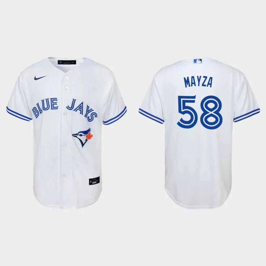 Youth Toronto Blue Jays Tim Mayza White Replica Home Jersey