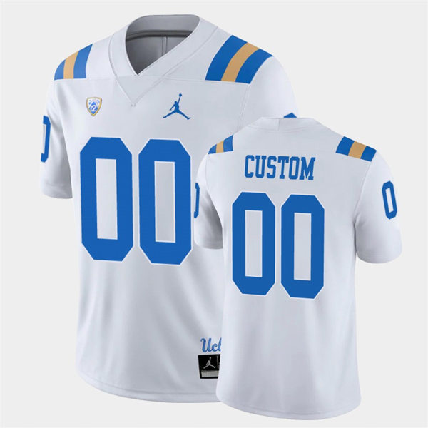 Youth UCLA Bruins Custom Stephan Blaylock Bo Calvert Quintin Somerville Tiaoalii Savea 2021 White Jordan Football Jersey 