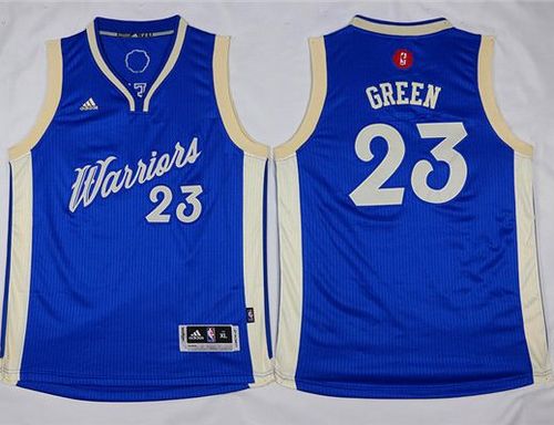 Youth Warriors #23 Draymond Green Blue 2015-2016 Christmas Day Stitched  NBA Jersey