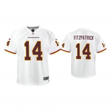 Youth Washington Football Team #14 Ryan Fitzpatrick White Game Jersey