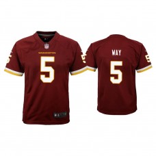 Youth Washington Football Team #5 Tress Way Burgundy Game Jersey