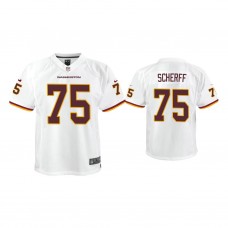 Youth Washington Football Team #75 Brandon Scherff White Game Jersey