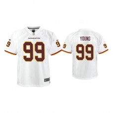 Youth Washington Football Team #99 Chase Young White Game Jersey