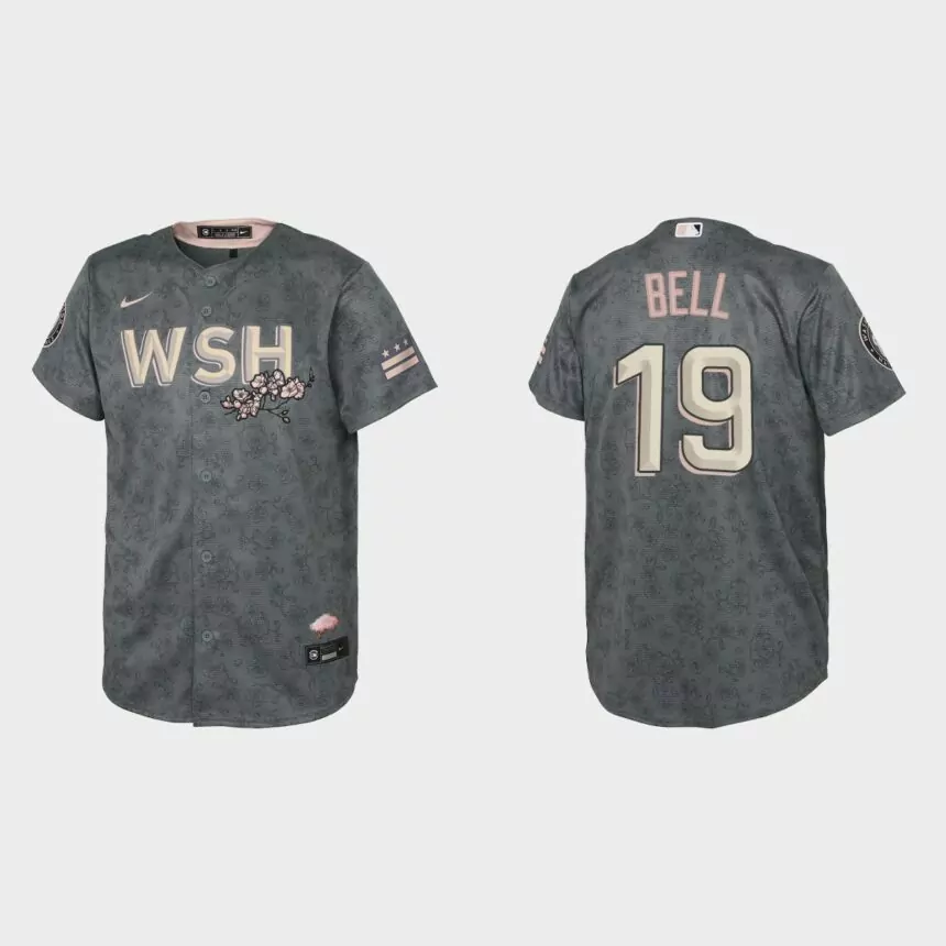 Youth Washington Nationals Josh Bell Gray 2022 City Connect Replica Jersey