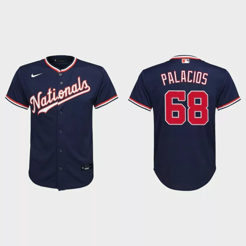 Youth Washington Nationals Josh Palacios Navy Replica Alternate Jersey