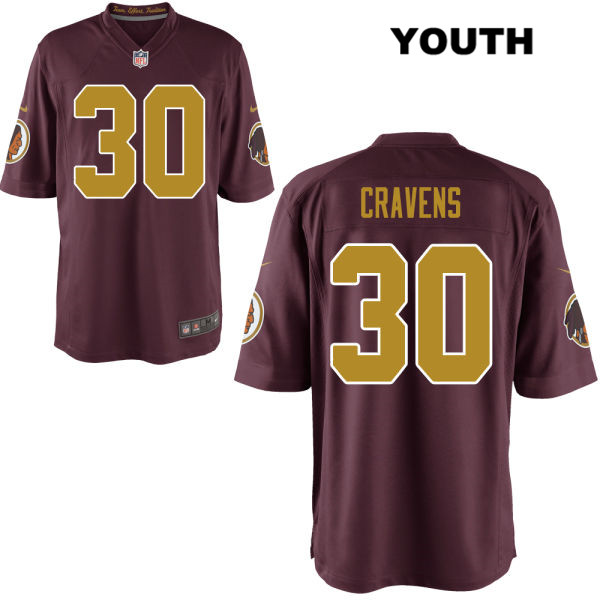 Youth Washington Redskins #30 Throwback Sua Cravens Red Nike Football Jersey