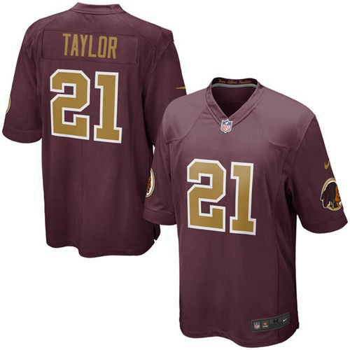 Youth Washington Redskins Retired Player #21 Sean Taylor RedGold Nike Game Football Jersey