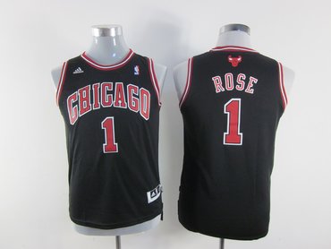 Youth chicago bulls 1 Derrick Rose black(revolution 30 swingman)
