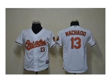 Youth mlb jerseys Baltimore Orioles #13 Machado white