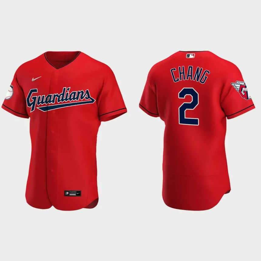 Yu Chang Cleveland Guardians 2022 Authentic Alternate Jersey – Red