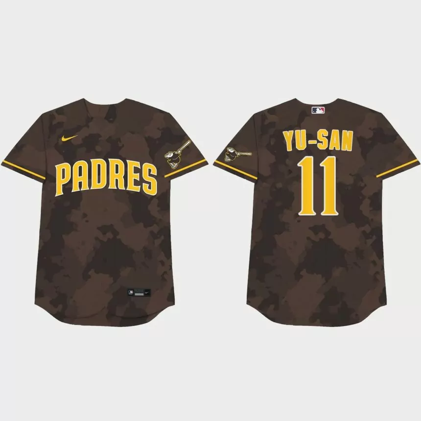 Yu Darvish Nickname Padres 2021 Players’ Weekend Yu-San Jersey – Camo