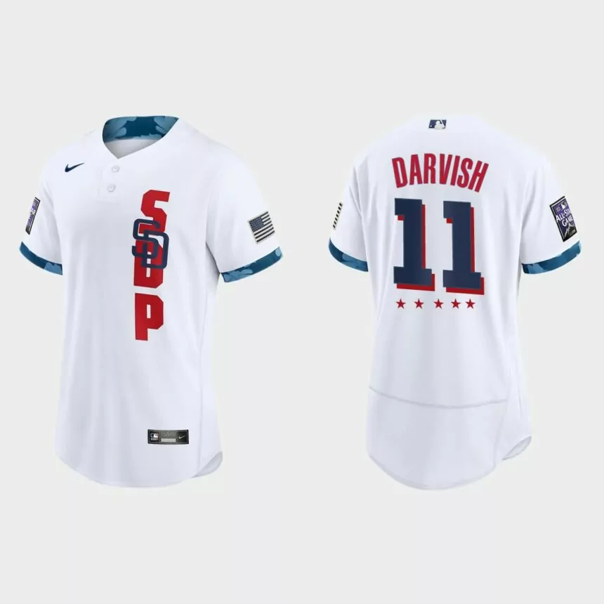 Yu Darvish San Diego Padres 2021 MLB All-Star Game Authentic Jersey – White