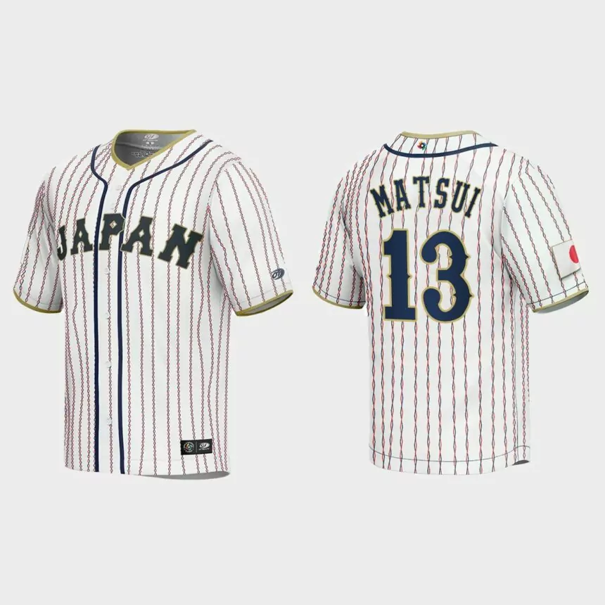 Yuki Matsui Japan Baseball 2023 World Baseball Classic Jersey – White