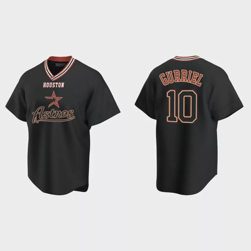 Yuli Gurriel Houston Astros Vintage Replica Jersey – Black